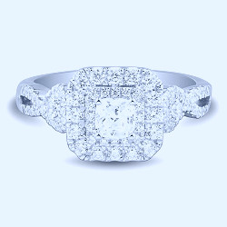 Helzberg Limited Edition 1 ct. tw. Diamond Engagement Ring in 14K White  Gold | Helzberg Diamonds